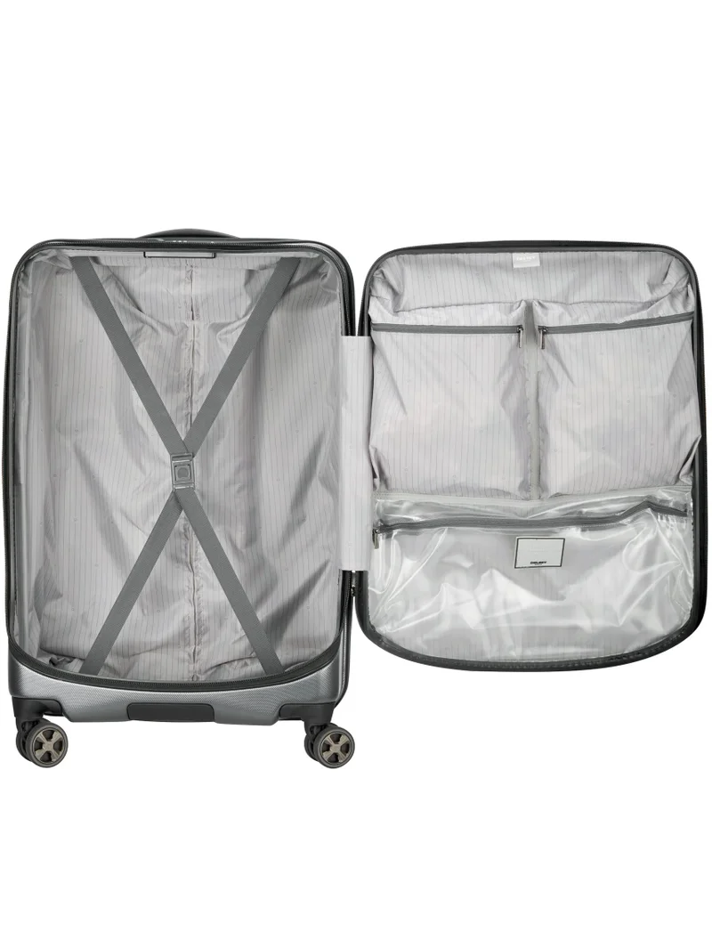 DELSEY Paris 70 Cruise 70 Cm Hardcase 4-Double Wheeled Check-In Luggage Trolley Case - Platinum  | Best Price UAE